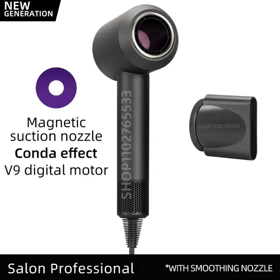 5 in 1 Electric Ionic Hair Dryer High Speed Bladeless Hairdryer Negative Ion Professional 1.8M Super Leafless Hair Dryer
