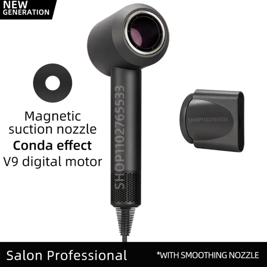 5 in 1 Electric Ionic Hair Dryer High Speed Bladeless Hairdryer Negative Ion Professional 1.8M Super Leafless Hair Dryer